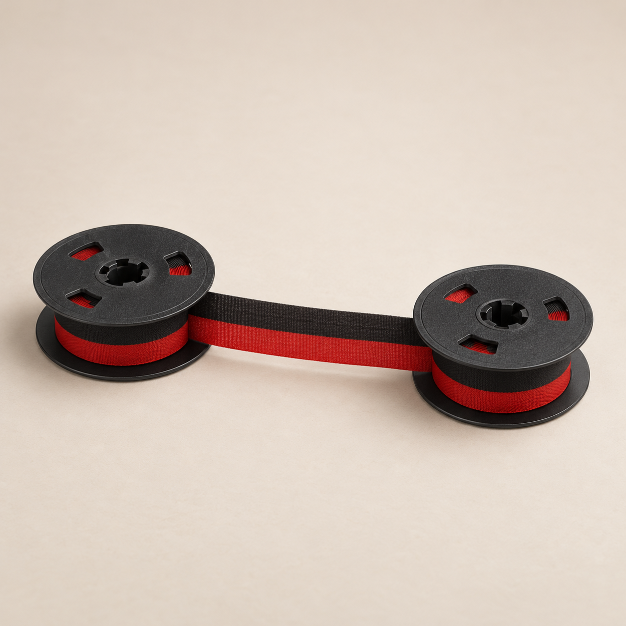 50 mm black/red ribbon